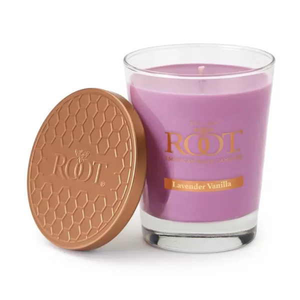 ROOT CANDLES Veriglass Lavender Vanilla Scented Filled Jar Candle