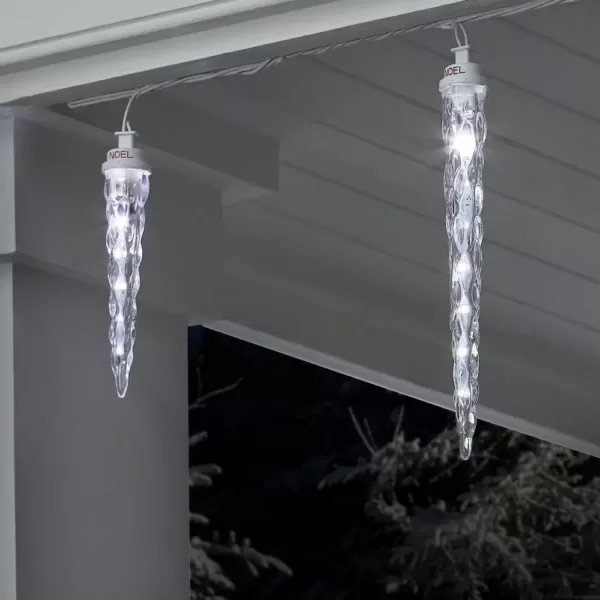 LightShow 48-Light White Shooting Star Icicle LED String Light (8-Count)