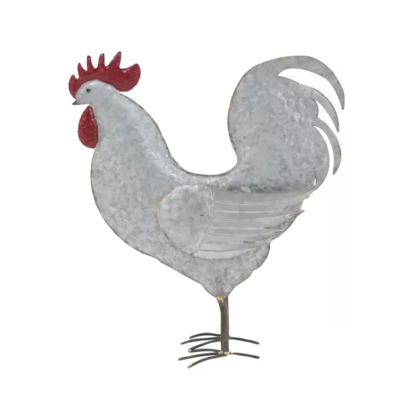 LITTON LANE 20 in. Standing Hen Iron Sculpture