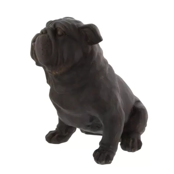 LITTON LANE 13 in. x 17 in. Decorative Bulldog Sculpture in Colored Polystone