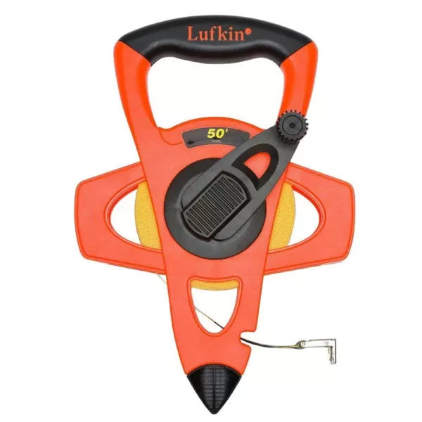 Lufkin 1/2 in. x 50 ft. Hi-Viz Orange Fiberglass Tape Measure