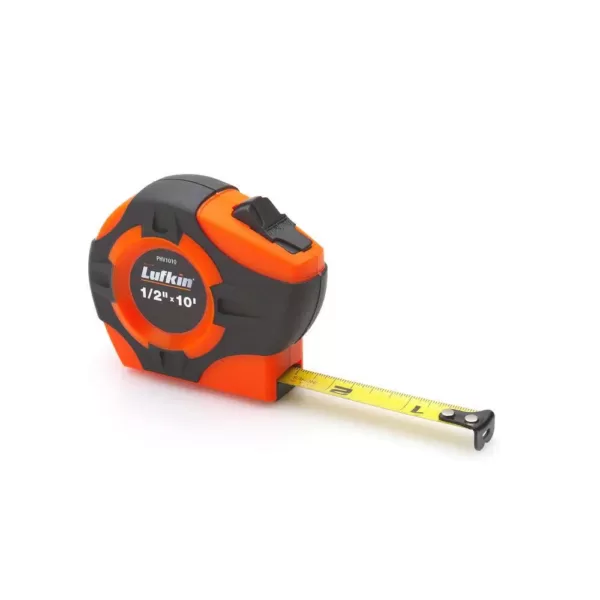 Lufkin P1000 Series 1 in. x 8m/26 ft. Hi-Viz Orange SAE/Metric Yellow Clad A30 Blade Power Return Tape Measure