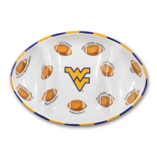 Magnolia Lane West Virginia Ceramic Football Tailgating Platter