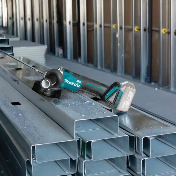 Makita 18V LXT Brushless 4-1/2 in./5 in. Paddle Switch Cut-Off/Angle Grinder with Bonus 18V LXT Battery Pack 5.0Ah