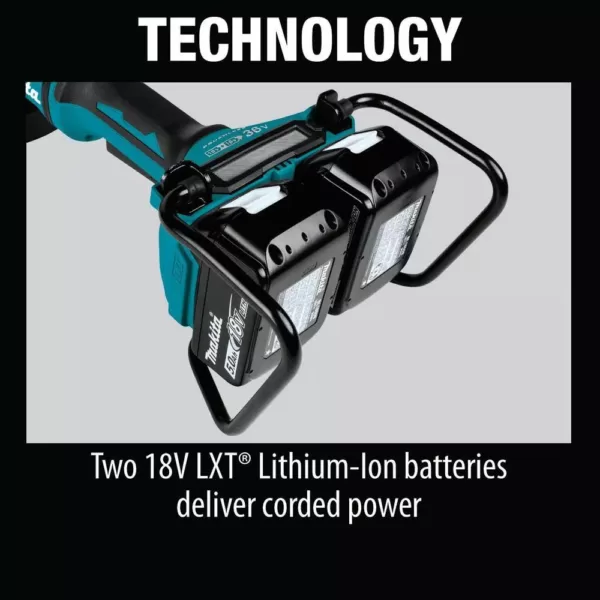 Makita 18V X2 LXT Brushless Cordless 7 in. Angle Grinder Kit 5.0Ah w/Bonus 7 in. Dust Extraction Shroud, 7 in. Diamond Wheel