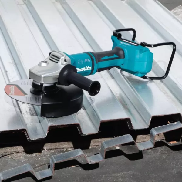 Makita 18-Volt X2 LXT Lithium-Ion (36V) Brushless Cordless 9 in. Paddle Switch Cut-Off/Angle Grinder w Electric Brake Tool Only