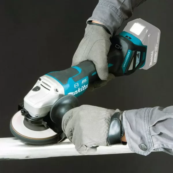 Makita 18-Volt Brushless 4-1/2 in. / 5 in. Cordless Paddle Switch Cut-Off/Angle Grinder with Electric Brake (Tool Only)