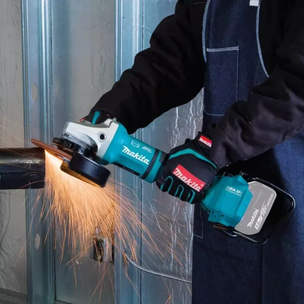 Makita 18-Volt X2 LXT Lithium-Ion 36-Volt Brushless Cordless 7 in. Cut-Off/Angle Grinder with Electric Brake and AWS Tool-Only