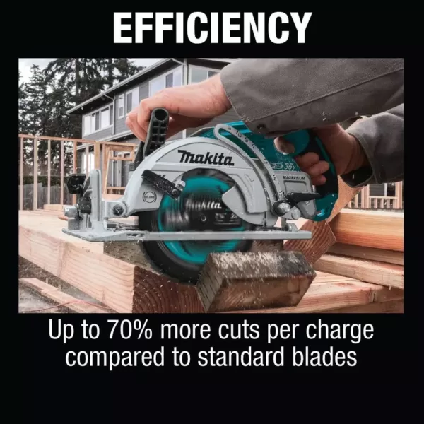 Makita 7-1/4 in. 24T Carbide-Tipped Ultra-Thin Kerf Saw Blade, Framing