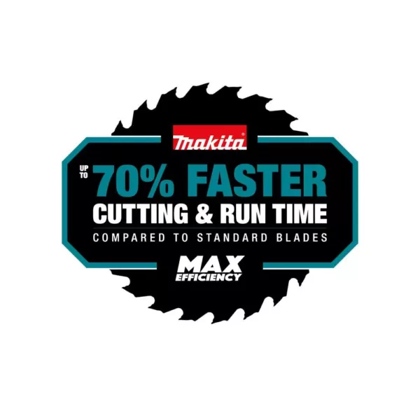 Makita 5-3/8 in. 45T Carbide-Tipped Max Efficiency Saw Blade, Ferrous Metal-Thin Gauge