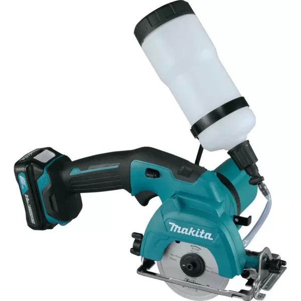 Makita 12-Volt MAX CXT Lithium-Ion Cordless 3-3/8 in. Tile/Glass Saw Kit