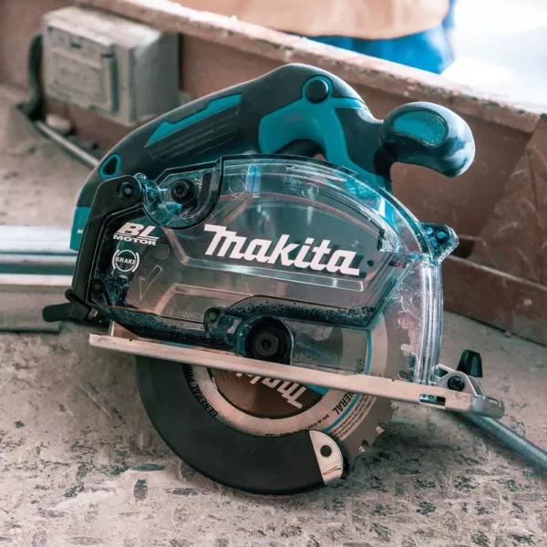 Makita 18-Volt LXT Lithium-Ion Brushless Cordless 5-7/8 in. Metal Cutting Saw with Electric Brake and Chip Collector Tool-Only