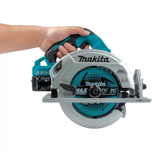 Makita 18-Volt X2 LXT Lithium-Ion (36-Volt) Brushless Cordless 7-1/4 in. Circular Saw Kit with 4 Batteries (5.0Ah)