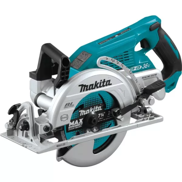 Makita 18-Volt X2 LXT Lithium-Ion (36-Volt) Brushless Cordless Rear Handle 7-1/4 in. Circular Saw (Tool-Only)