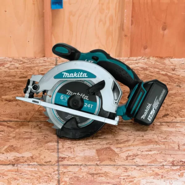 Makita 18-Volt 5.0 Ah LXT Lithium-Ion Cordless 6-1/2 in. Circular Saw Kit