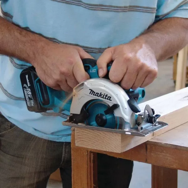 Makita 18-Volt LXT 5-3/8 in. Circular Trim Saw (Tool-Only)