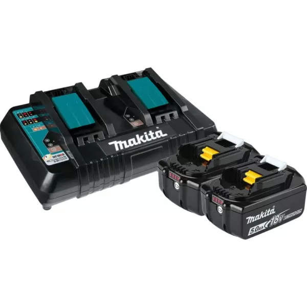 Makita 18V X2 LXT Blower and 18V X2 LXT 16 in. Chain Saw with bonus 18V LXT Starter Pack