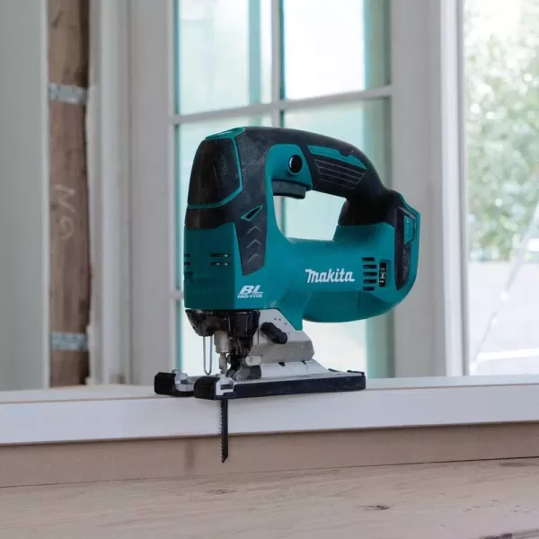 Makita 18V LXT Brushless Compact Router, 18V LXT Brushless Jig Saw and 18V LXT 3-1/4 in. Planer w/ bonus 18V LXT Starter Pack