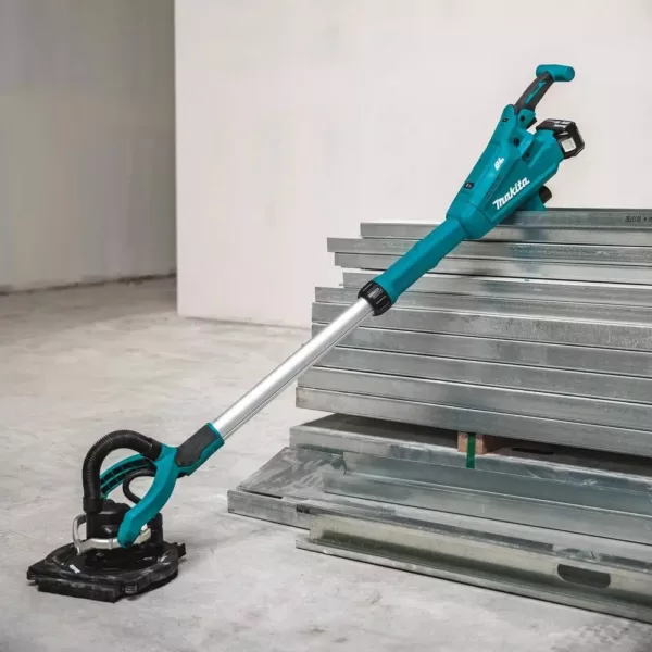 Makita 5.0 Ah 18-Volt LXT Lithium-Ion Brushless Cordless 9 in. Drywall Sander Kit, AWS Capable with bonus 18V LXT Cut-Out Saw