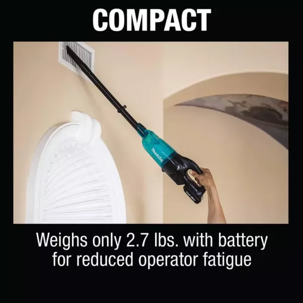 Makita 18-Volt LXT Lithium-Ion Compact Brushless Cordless Vacuum Kit, 2.0 Ah