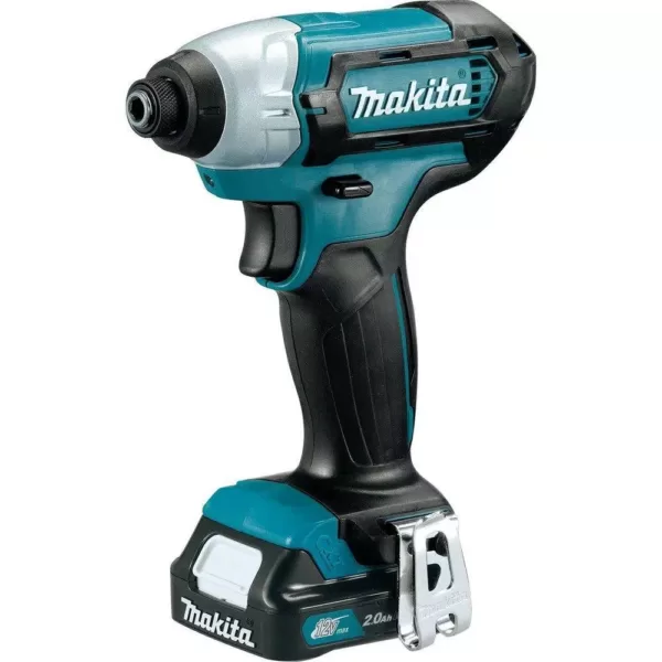 Makita 12-Volt MAX CXT Lithium-Ion 1/4 in. Cordless Impact Driver Kit with (2) Batteries 2.0Ah, Charger, Hard Case