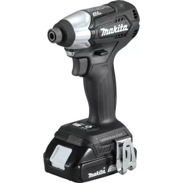 Makita 18-Volt LXT Lithium-Ion Sub-Compact Brushless Cordless Impact Driver Kit with (1) Battery 2.0Ah, Charger, and a Bag