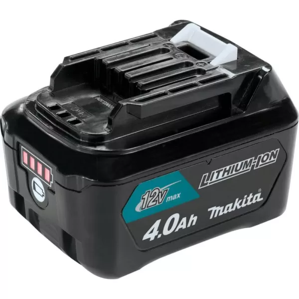 Makita 12-Volt MAX CXT Lithium-Ion Cordless 1/4 in. Sq. Drive Impact Wrench with Bonus 12-Volt MAX CXT Battery Pack 4.0Ah