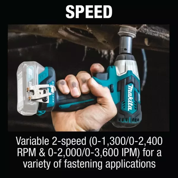 Makita 12-Volt MAX CXT Lithium-Ion Brushless Cordless 3/8 in. sq. Drive Impact Wrench, Tool Only