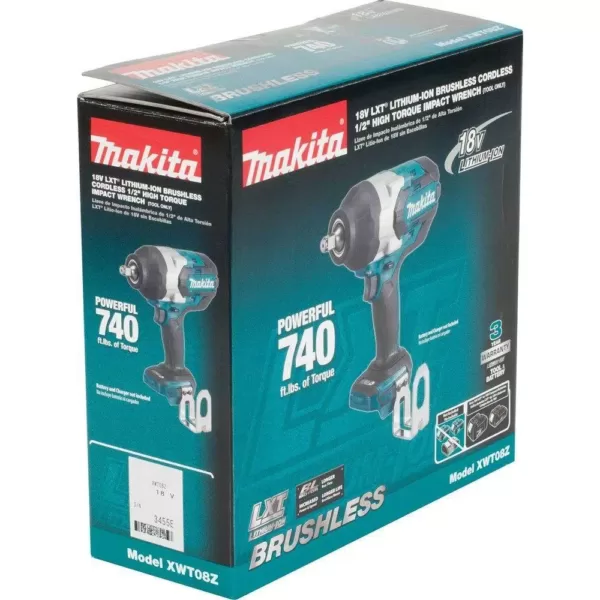 Makita 18-Volt LXT Lithium-Ion Brushless Cordless High Torque 1/2 in. 3-Speed Drive Impact Wrench (Tool-Only)