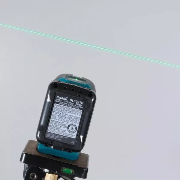 Makita 12-Volt MAX CXT Self-Leveling Cross-Line Green Laser Kit (2.0 Ah)