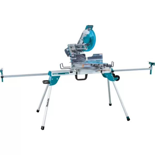 Makita 15 Amp 12 in. Dual-Bevel Sliding Compound Miter Saw with Laser and Stand