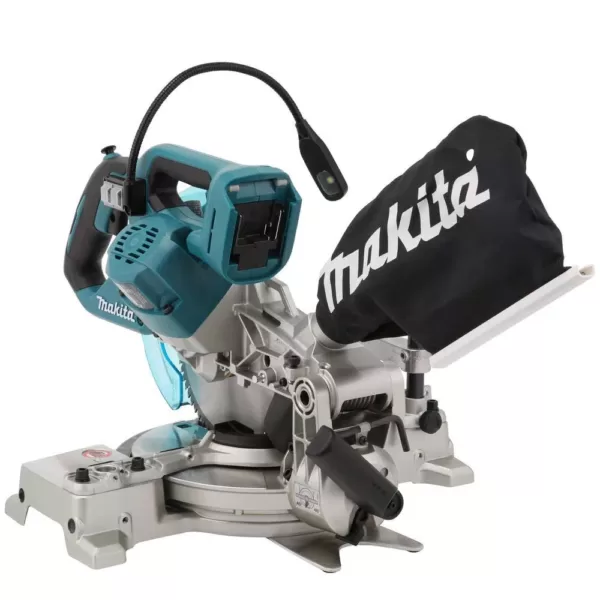 Makita 18-Volt LXT Lithium-Ion Brushless Cordless 6-1/2 in. Compact Dual-Bevel Compound Miter Saw with Laser (Tool Only)