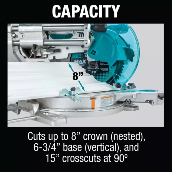 Makita 18V X2 LXT(36V) 12 in. Brushless Dual-Bevel Sliding Compound Miter Saw Kit 5.0Ah with bonus 18V LXT Jigsaw (Tool-Only)