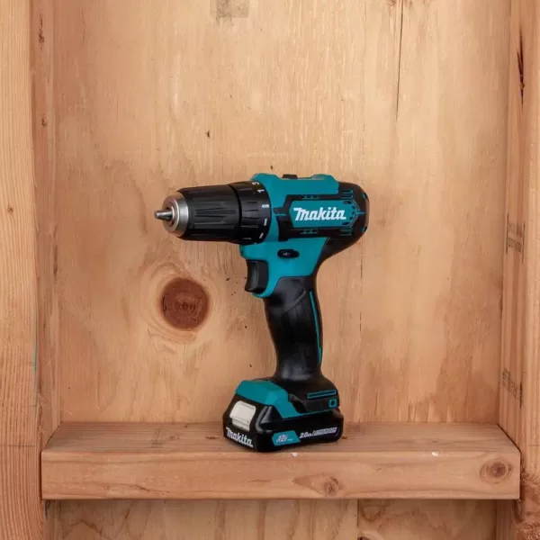 Makita 12-Volt MAX CXT Lithium-Ion Cordless 3/8 in. Driver Drill Kit, 2.0 Ah