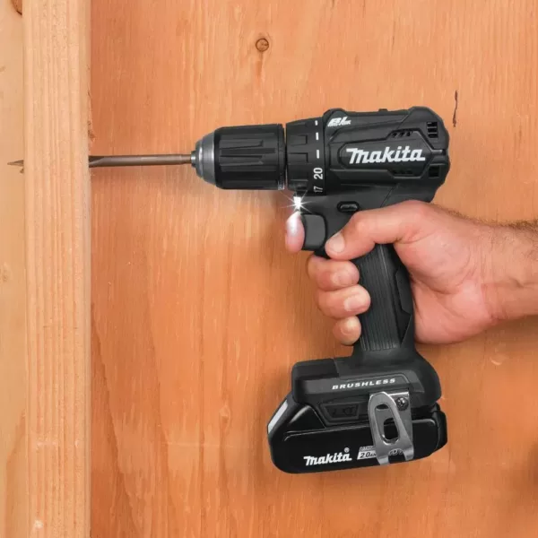 Makita 18-Volt 2.0 Ah LXT Lithium-Ion Sub-Compact Brushless Cordless 1/2 in. Driver Drill Kit