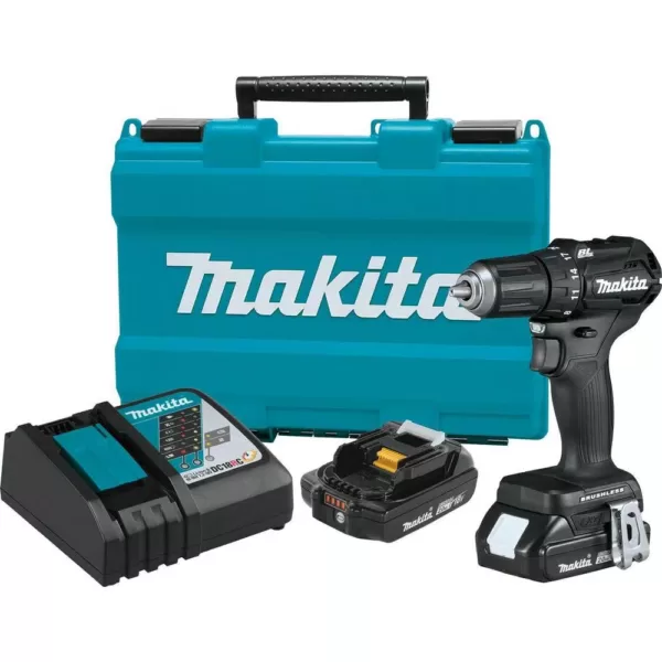 Makita 18-Volt 2.0 Ah LXT Lithium-Ion Sub-Compact Brushless Cordless 1/2 in. Driver Drill Kit