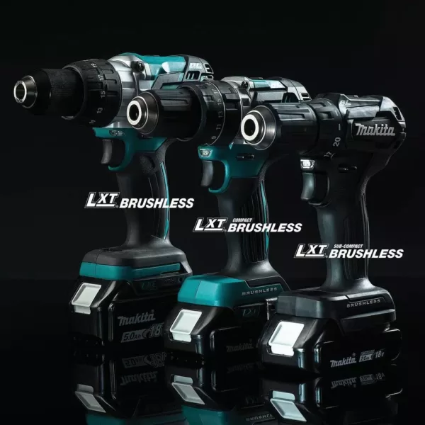 Makita 18-Volt 2.0 Ah LXT Lithium-Ion Sub-Compact Brushless Cordless 1/2 in. Driver Drill Kit