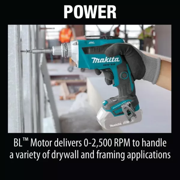 Makita 18-Volt LXT Lithium-Ion Brushless Cordless Drywall Screwdriver (Tool Only)