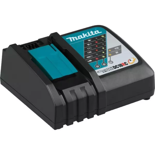 Makita 18-Volt LXT 4.0 Ah Battery and Rapid Optimum Charger Starter Pack with Bonus 18-Volt LXT Brushless Cut-Off/Angle Grinder