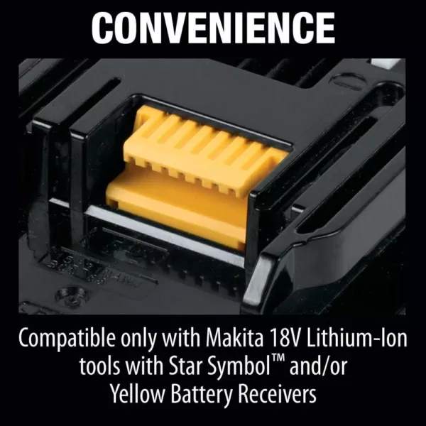 Makita 18-Volt LXT Lithium-Ion Battery and Rapid Optimum Charger Starter Pack (5.0Ah)