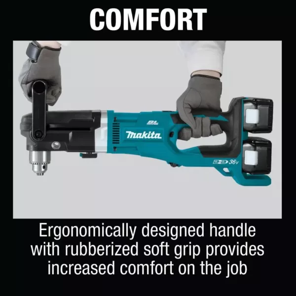 Makita 18-Volt X2 (36V) LXT Brushless 1/2 in. Right Angle Drill Kit with bonus 18V LXT Brushless 1/4 in. Cordless Impact Driver