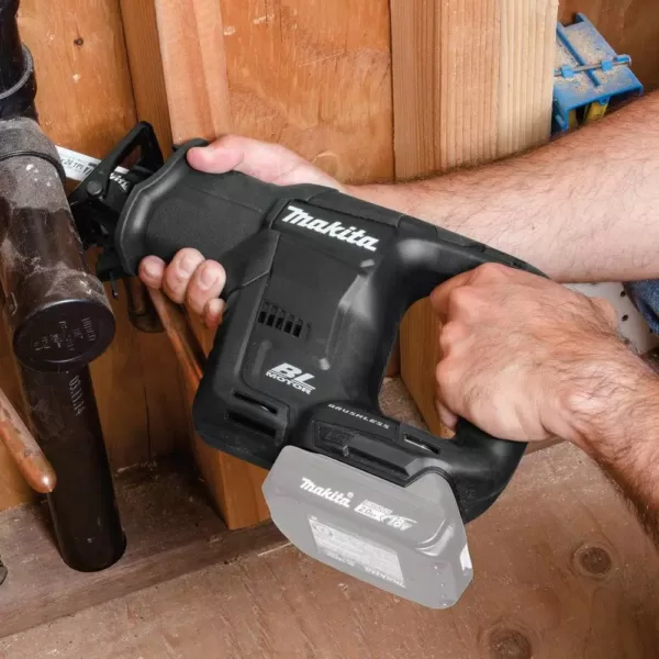 Makita 18V LXT Sub-Compact Brushless Impact Driver, 6-1/2 in. Circ Saw and Recip Saw with bonus 18V LXT Starter Pack (5.0Ah)