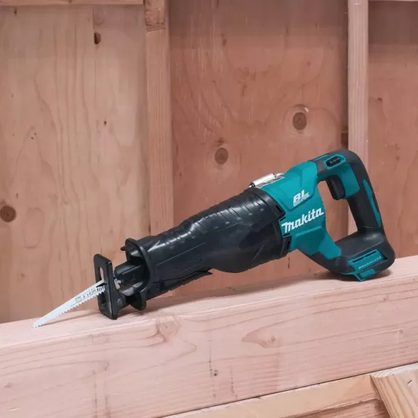 Makita 18V LXT 1/2 in. Brushless Hammer Driver-Drill, 7-1/4 in. Circ Saw and Recipro Saw with bonus 18V LXT Starter Pack