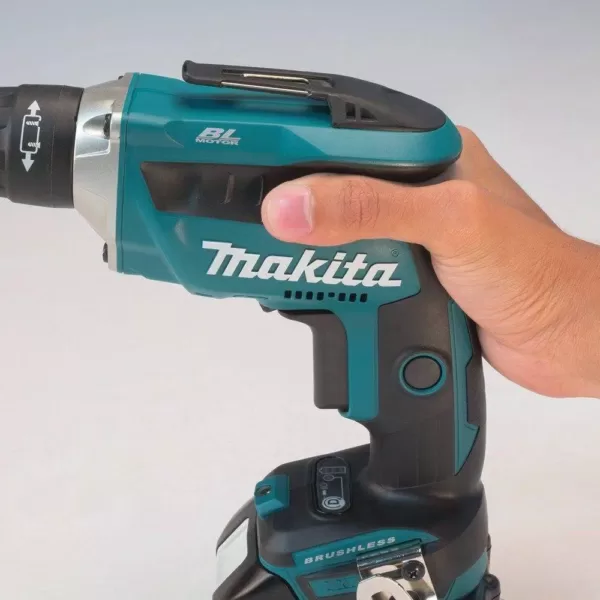 Makita 18-Volt LXT Brushless Drywall Screwdriver, 9 in. Drywall Sander and 2 Gal. Vacuum with bonus 18V LXT Starter Pack