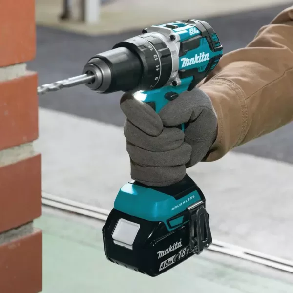 Makita 18-Volt LXT Lithium-Ion Brushless Cordless Hammer Drill and Impact Driver Combo Kit (2-Tool) w/ (2) 4Ah Batteries, Bag