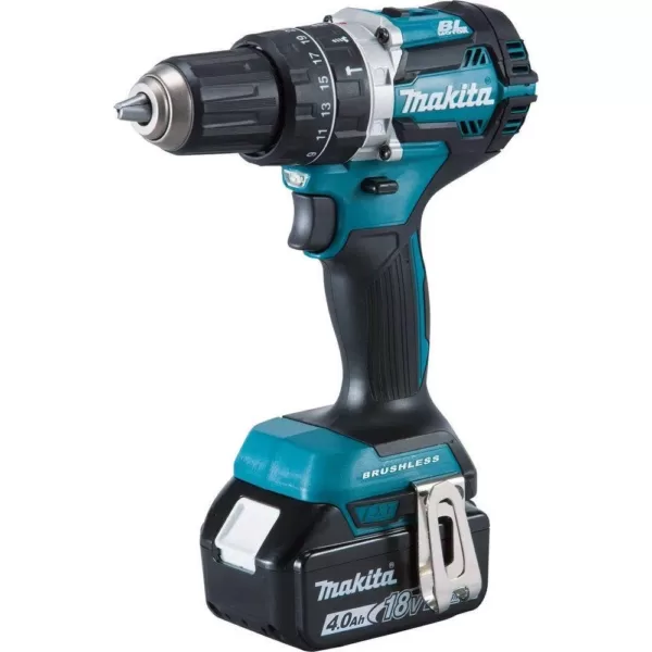 Makita 18-Volt LXT Lithium-Ion Brushless Cordless Hammer Drill and Impact Driver Combo Kit (2-Tool) w/ (2) 4Ah Batteries, Bag