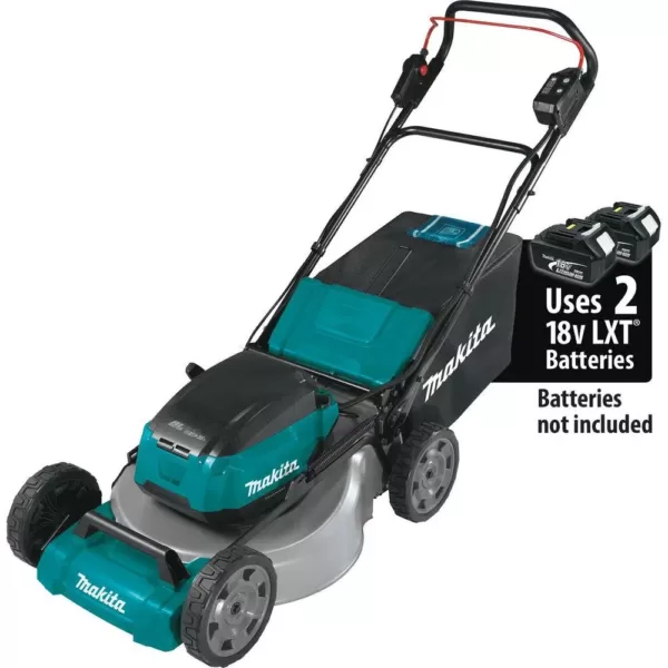 Makita 21 in. 18-Volt X2 (36-Volt) LXT Lithium-Ion Cordless Walk Behind Push Lawn Mower Kit with 4 Batteries (5.0 Ah)