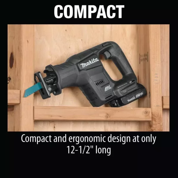 Makita 18-Volt LXT Lithium-Ion Sub-Compact Brushless Cordless Recipro Saw Kit (2.0 Ah)