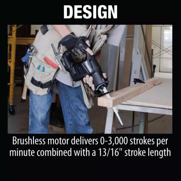 Makita 18-Volt LXT Lithium-Ion Sub-Compact Brushless Cordless Reciprocating Saw (Tool-Only)