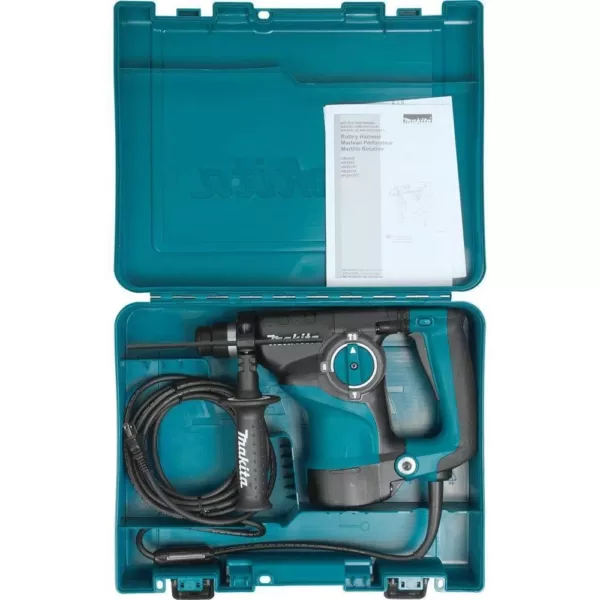 Makita 7 Amp 1-1/8 in. Corded SDS-Plus Concrete/Masonry Rotary Hammer Drill with Side Handle and Hard Case